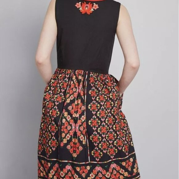 ModCloth A Conversation Masterpiece A-Line Dress - Picture 2 of 4